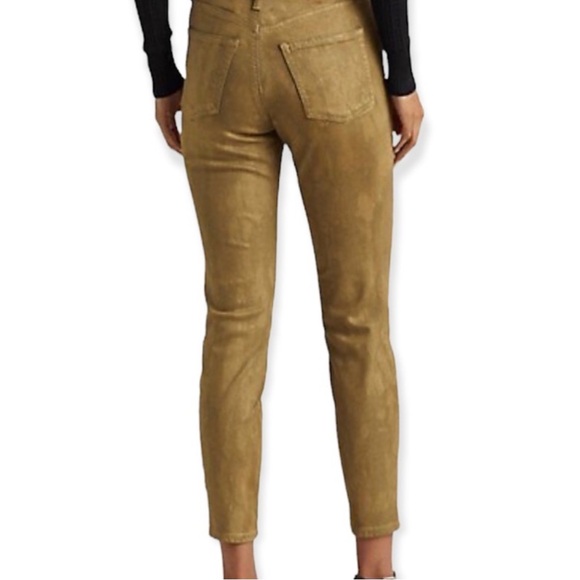 Ralph Lauren High Rise Skinny Ankle Golden (Bronze) Jeans - Picture 3 of 10